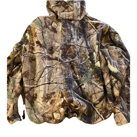 Vtg Carhartt Realtree Camo Coat J220 CAP Sz 2XL Brown Hunting Jacket Canvas - Picture 4 of 13